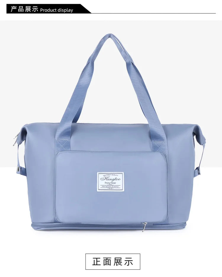 Gym Bag Waterproof - Foldable with detatchable Front Pocket