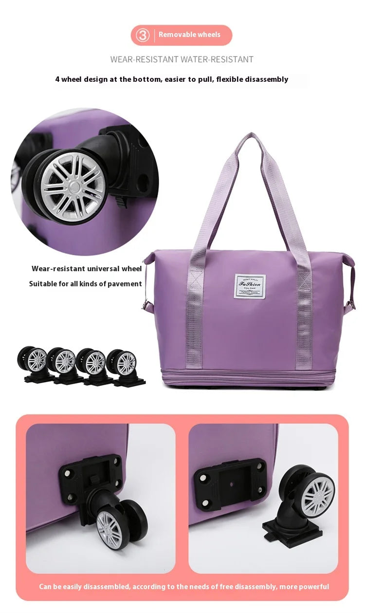 Travel Bag – Dry/Wet Separation Detachable Wheels