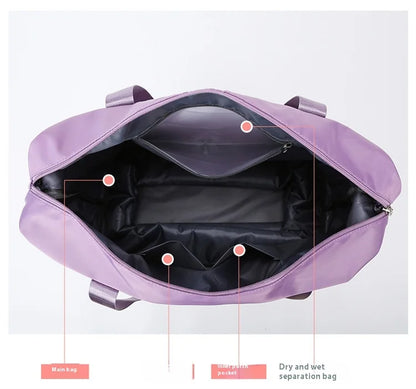 Travel Bag – Dry/Wet Separation Detachable Wheels