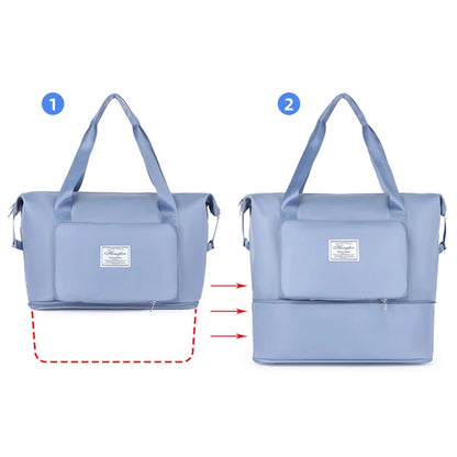 Gym Bag Waterproof - Foldable with detatchable Front Pocket